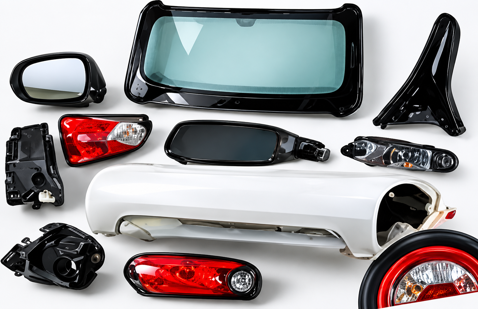 Automotive Parts Catalog Flat Lay